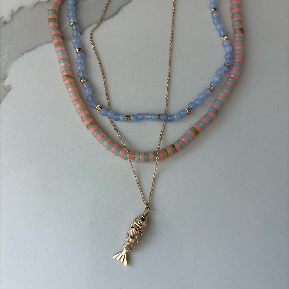 Gold Fish Pendant Necklace (fish pendant only)